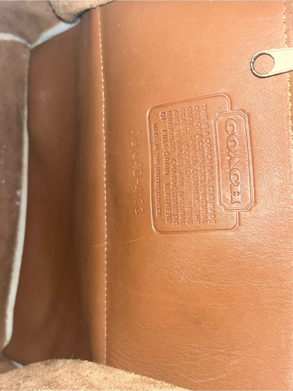 Old Coach Backpack Brown Turnlock  Vintage Leather Made In USA